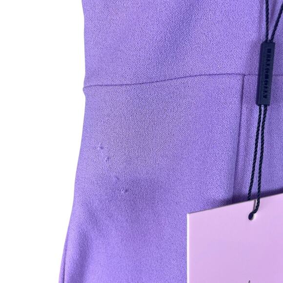 Hello Molly | NWT Taking It Back Midi Dress One Shoulder Strappy Slit Lilac XS - Picture 8 of 13